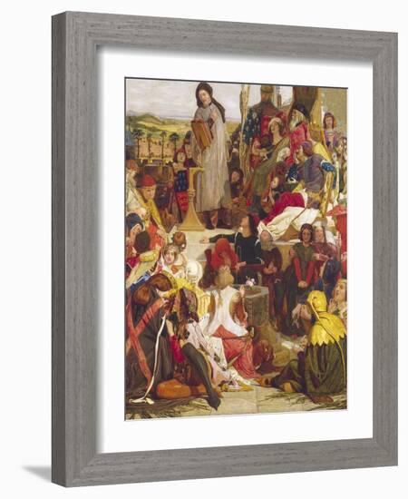 Chaucer at the Court of Edward III-Ford Madox Brown-Framed Giclee Print