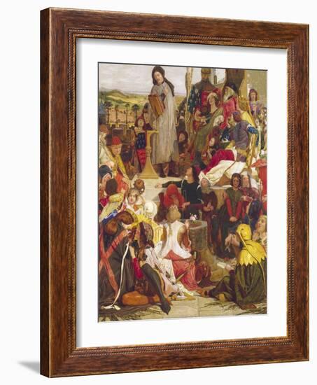 Chaucer at the Court of Edward III-Ford Madox Brown-Framed Giclee Print