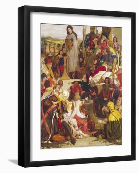Chaucer at the Court of Edward III-Ford Madox Brown-Framed Giclee Print