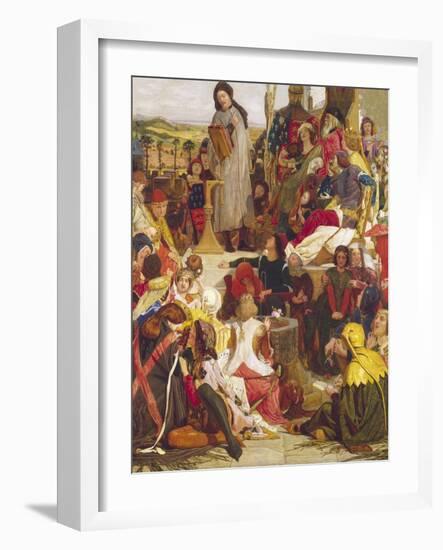 Chaucer at the Court of Edward III-Ford Madox Brown-Framed Giclee Print