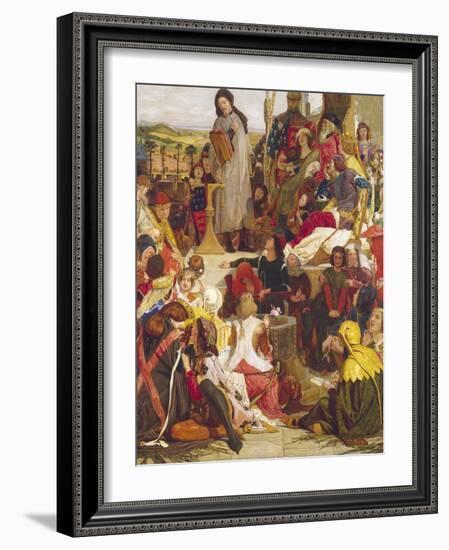 Chaucer at the Court of Edward III-Ford Madox Brown-Framed Giclee Print