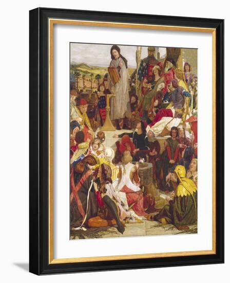 Chaucer at the Court of Edward III-Ford Madox Brown-Framed Giclee Print