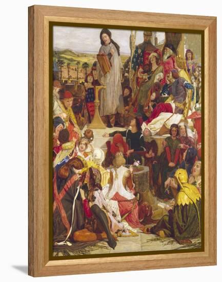 Chaucer at the Court of Edward III-Ford Madox Brown-Framed Premier Image Canvas