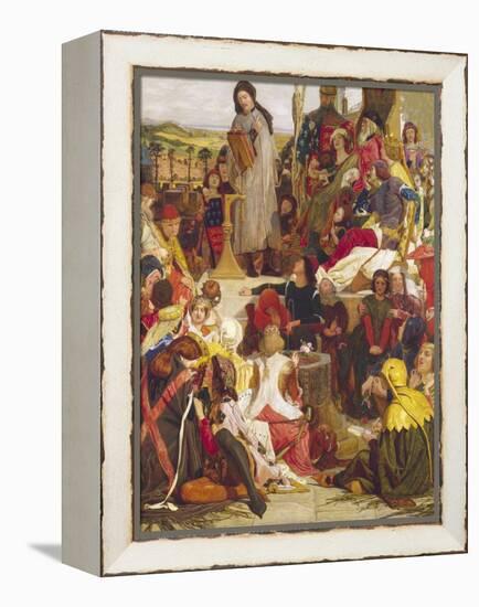 Chaucer at the Court of Edward III-Ford Madox Brown-Framed Premier Image Canvas