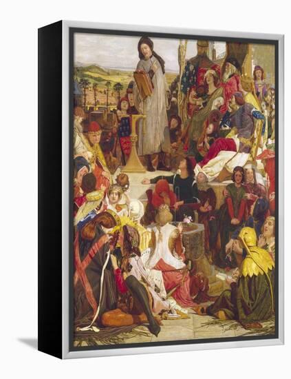 Chaucer at the Court of Edward III-Ford Madox Brown-Framed Premier Image Canvas