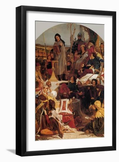 Chaucer at the Court of Edward III-Ford Madox Brown-Framed Art Print