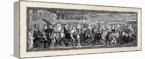 Chaucer's Canterbury Pilgrims, 1810-William Blake-Framed Premier Image Canvas
