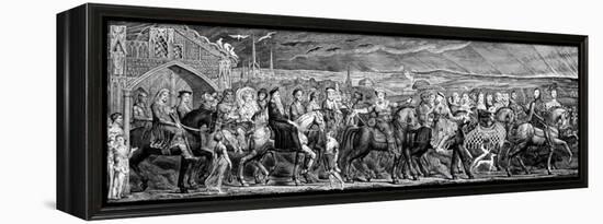 Chaucer's Canterbury Pilgrims, 1810-William Blake-Framed Premier Image Canvas