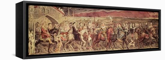 Chaucer's Canterbury Pilgrims, Engraved and Pub. by the Artist, 1810-William Blake-Framed Premier Image Canvas