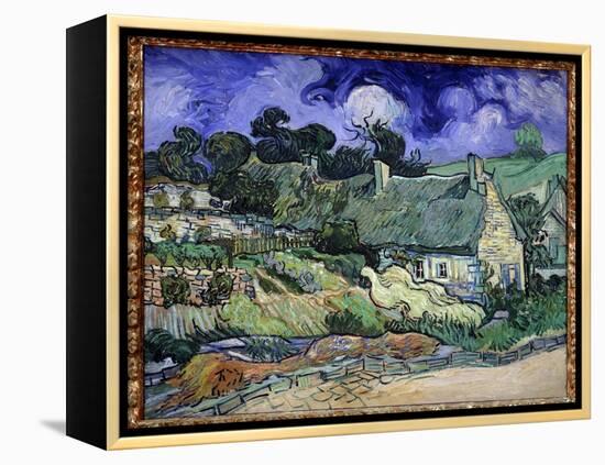 Chaumes De Cordeville a Auvers-Sur-Oise (Auvers Sur Oise) - Painting by Vincent Van Gogh (1853-1890-Vincent van Gogh-Framed Premier Image Canvas