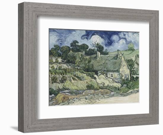 Chaumes de Cordeville à Auvers-sur-Oise-Vincent van Gogh-Framed Giclee Print