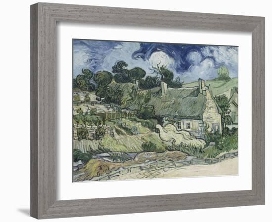 Chaumes de Cordeville à Auvers-sur-Oise-Vincent van Gogh-Framed Giclee Print