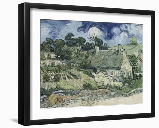 Chaumes de Cordeville à Auvers-sur-Oise-Vincent van Gogh-Framed Giclee Print