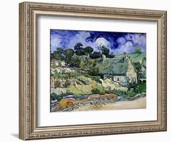 Chaumes De Cordeville in Auvers-Sur-Oise (Auvers Sur Oise) Painting by Vincent Van Gogh (1853-1890)-Vincent van Gogh-Framed Giclee Print