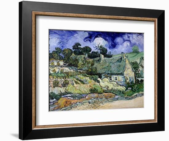 Chaumes De Cordeville in Auvers-Sur-Oise (Auvers Sur Oise) Painting by Vincent Van Gogh (1853-1890)-Vincent van Gogh-Framed Giclee Print