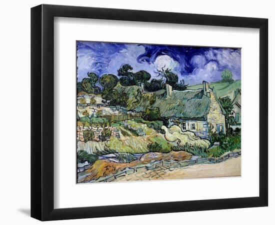 Chaumes De Cordeville in Auvers-Sur-Oise (Auvers Sur Oise) Painting by Vincent Van Gogh (1853-1890)-Vincent van Gogh-Framed Giclee Print