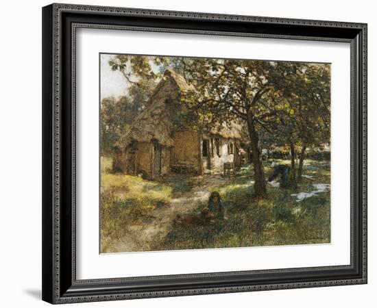 Chaumiere, Normande, 1900-Léon Augustin L'hermitte-Framed Giclee Print