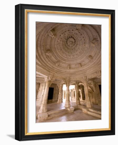 Chaumukha Temple, Ranakpur, Rajasthan, India, Asia-Ben Pipe-Framed Photographic Print