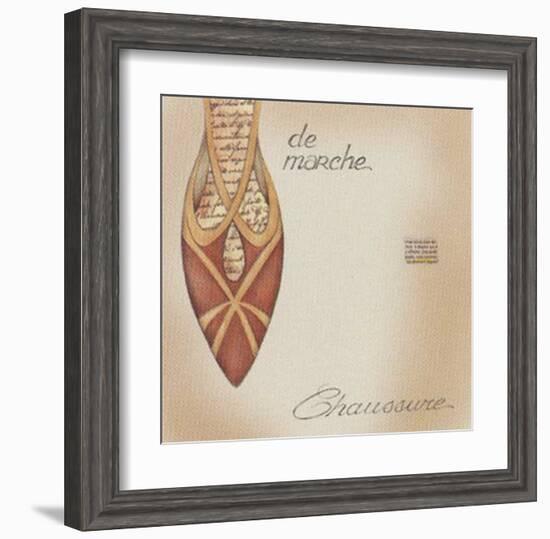 Chaussure II-E^ Serine-Framed Art Print