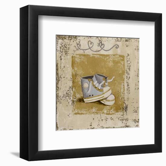 Chaussures Bleues-Véronique Didier-Laurent-Framed Art Print