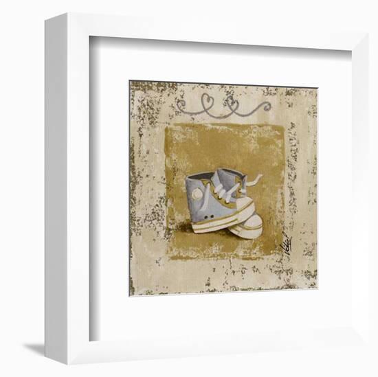 Chaussures Bleues-Véronique Didier-Laurent-Framed Art Print