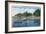 Chautauqua Lake, New York - Bemus Point, View of Casino and Beach-Lantern Press-Framed Art Print