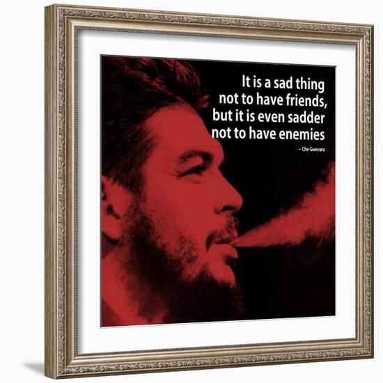 Che Guevara Quote iNspire 2 Motivational Plastic Sign-null-Framed Art Print