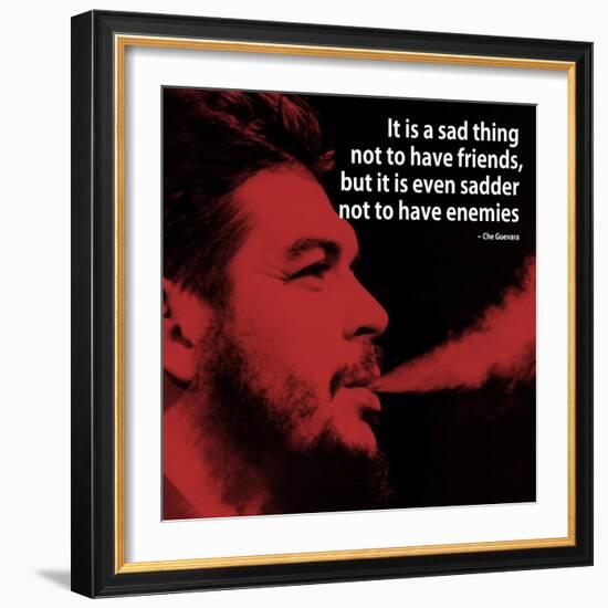 Che Guevara Quote iNspire 2 Motivational Plastic Sign-null-Framed Art Print