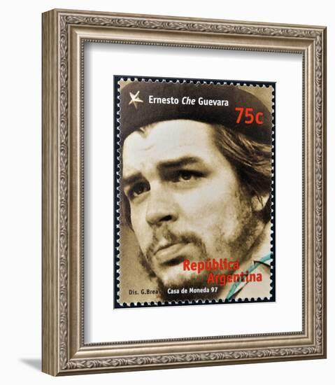 Che Guevara Stamp Argentina'97-null-Framed Art Print