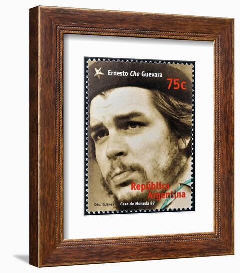 Che Guevara Stamp Argentina'97-null-Framed Art Print