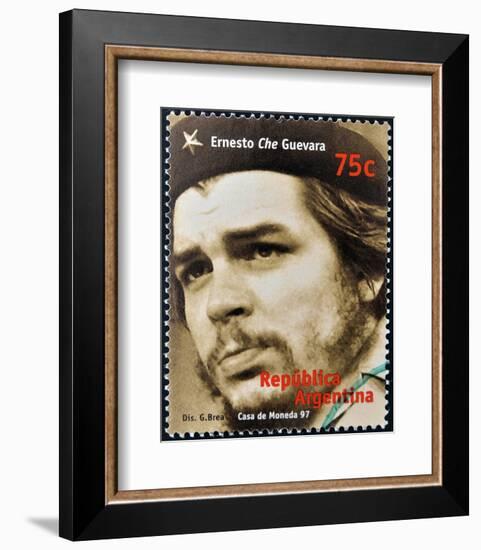 Che Guevara Stamp Argentina'97-null-Framed Art Print