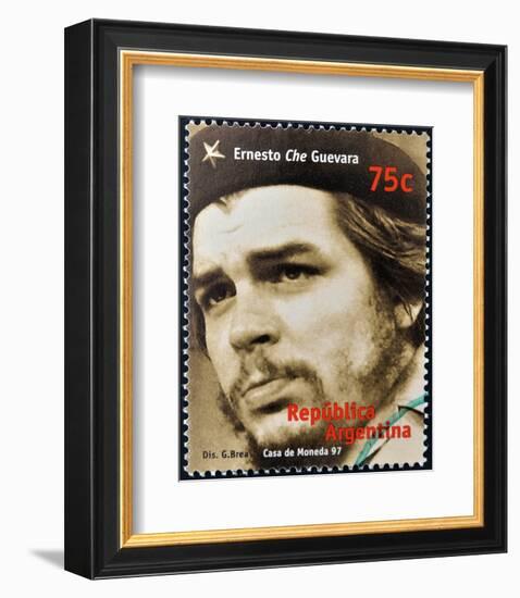 Che Guevara Stamp Argentina'97-null-Framed Art Print