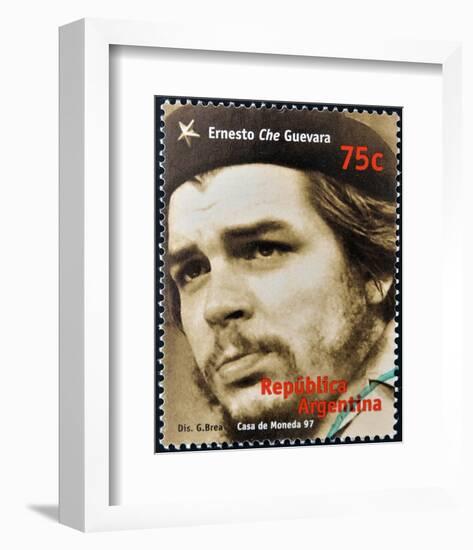 Che Guevara Stamp Argentina'97-null-Framed Art Print