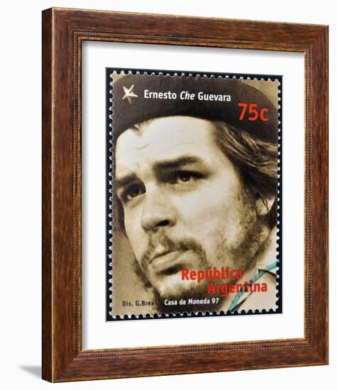 Che Guevara Stamp Argentina'97-null-Framed Art Print