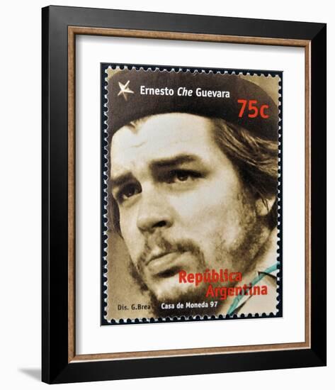 Che Guevara Stamp Argentina'97-null-Framed Art Print