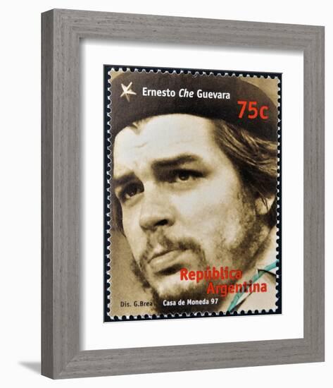 Che Guevara Stamp Argentina'97-null-Framed Art Print