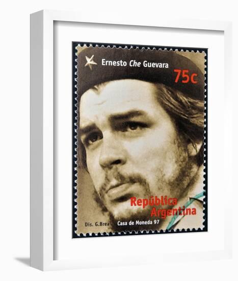 Che Guevara Stamp Argentina'97-null-Framed Art Print