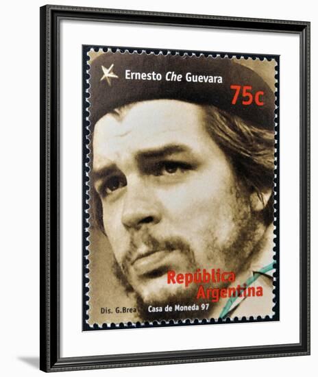 Che Guevara Stamp Argentina'97-null-Framed Art Print