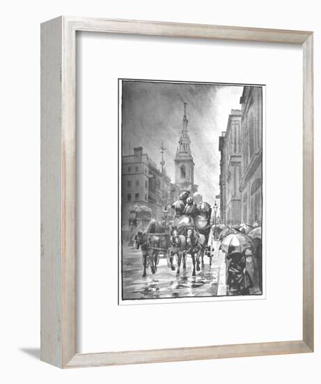 'Cheapside - A Rainy Day', 1891-William Luker-Framed Giclee Print