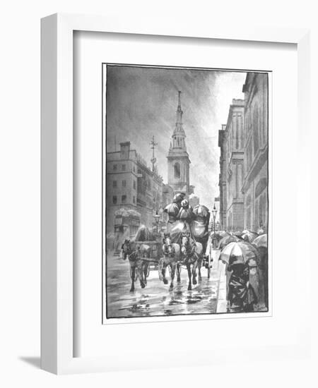 'Cheapside - A Rainy Day', 1891-William Luker-Framed Giclee Print