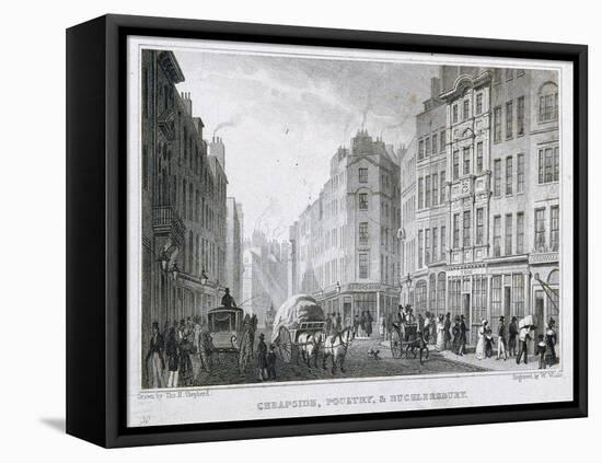 Cheapside, London, 1827-Thomas Hosmer Shepherd-Framed Premier Image Canvas