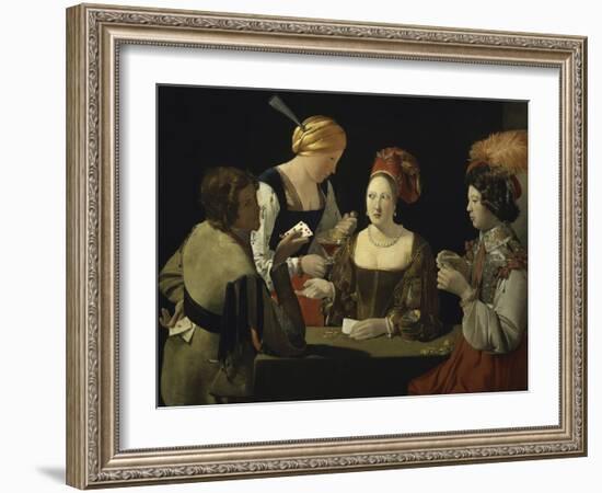 Cheat with c.1635-Georges de La Tour-Framed Giclee Print