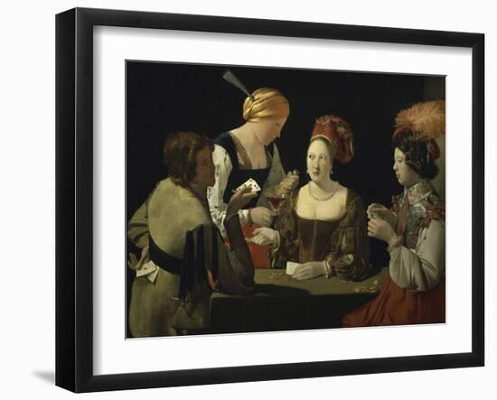 Cheat with c.1635-Georges de La Tour-Framed Giclee Print