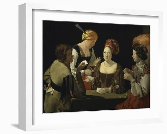 Cheat with c.1635-Georges de La Tour-Framed Giclee Print