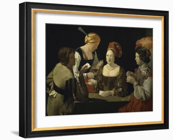 Cheat with c.1635-Georges de La Tour-Framed Giclee Print