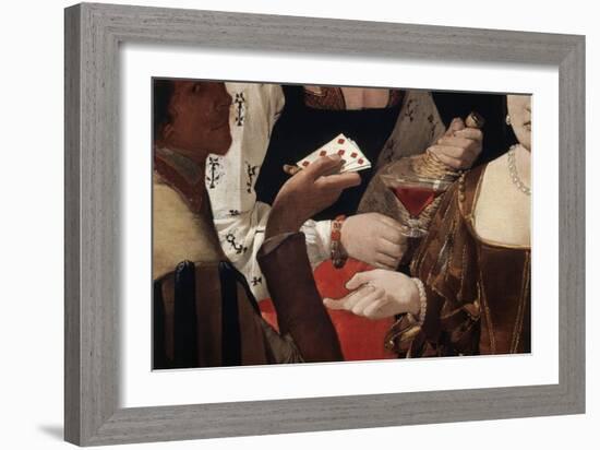 Cheat with the Ace of Diamonds, c.1635-Georges de La Tour-Framed Giclee Print