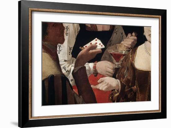 Cheat with the Ace of Diamonds, c.1635-Georges de La Tour-Framed Giclee Print