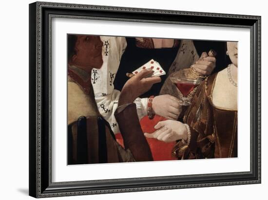 Cheat with the Ace of Diamonds, c.1635-Georges de La Tour-Framed Giclee Print