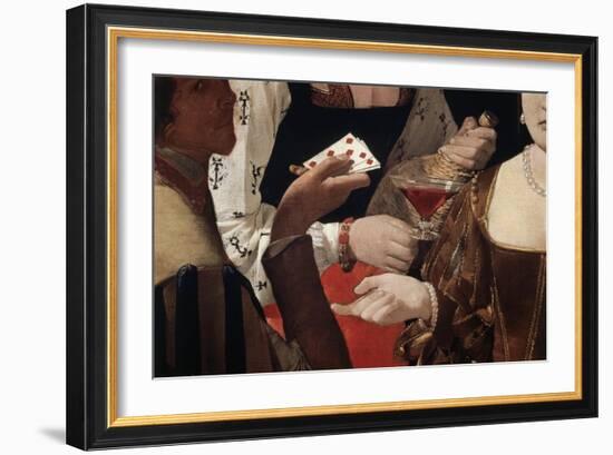 Cheat with the Ace of Diamonds, c.1635-Georges de La Tour-Framed Giclee Print