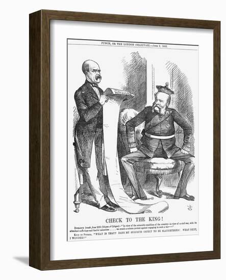 Check to the King!, 1866-John Tenniel-Framed Giclee Print